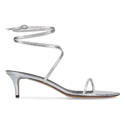Isabel Marant | Women 50mm Aridee-gp0 Metallic Leather Sandals Silver