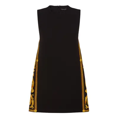 Versace | Women Barocco Envers Satin Mini Dress Multi/black