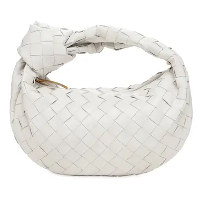 Bottega Veneta | Women Mini Jodie Leather Top Handle Bag Chalk