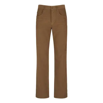 Saint Laurent | Men Maxi Cotton Soft Corduroy Long Pants Fall Leaf