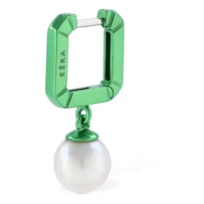 Eéra | Women 18kt Mini Pearl Mono Earring Green/pearl