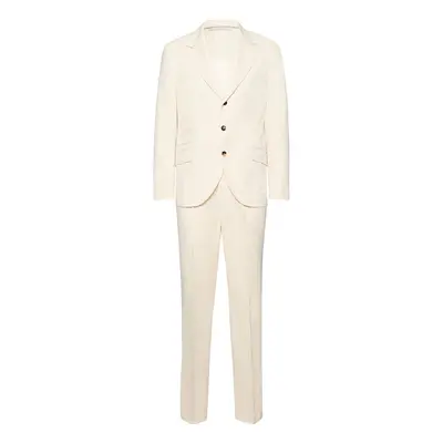 Brunello Cucinelli | Men Cotton & Wool Gabardine Suit Off White