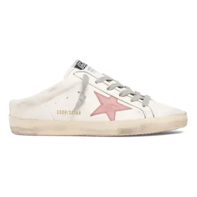 Golden Goose | Women 20mm Super-star Napa Leather Mules White/pink