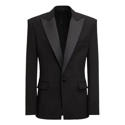 Balmain | Men Double Crepe Wool Tuxedo Jacket Black