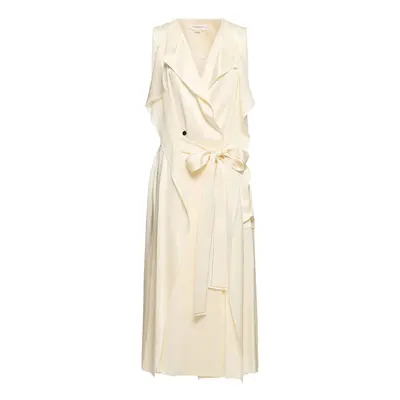 Victoria Beckham | Women Trench Viscose Blend Midi Dress Ivory