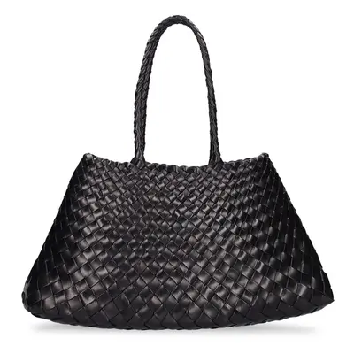 Dragon Diffusion | Women Big Santa Croce Leather Tote Bag Black