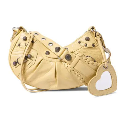 Balenciaga | Women Xs Le Cagole Leather Shoulder Bag Butter Yellow