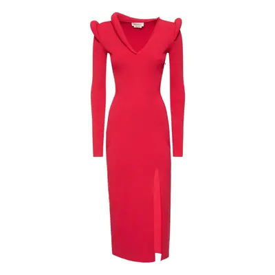 Alexander Mcqueen | Women Tubular Stretch Viscose Dress Welsh Red