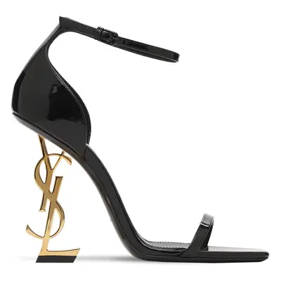 Saint Laurent | Women 110mm Opyum Patent Leather Sandals Black