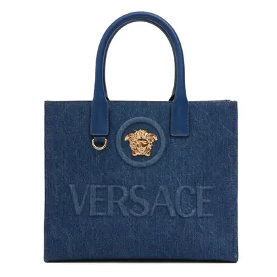 Versace | Women Small Denim Tote Bag Navy