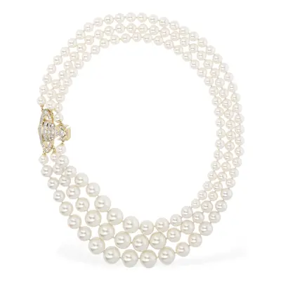 Vivienne Westwood | Women Graziella Imitation Pearl Necklace Cream/gold