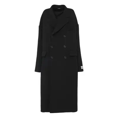 Dolce & Gabbana | Women Double Breasted Wool Long Coat Black
