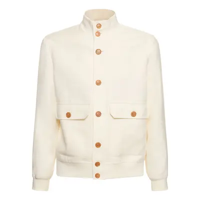 Brunello Cucinelli | Men Linen Blend Jacket Off White
