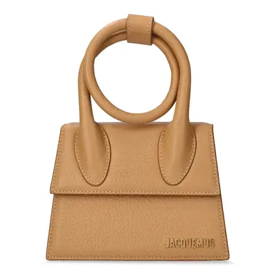 Jacquemus | Women Le Chiquito Noeud Leather Top Handle Bag Camel