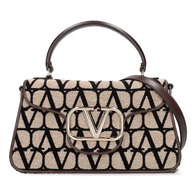 Valentino Garavani | Women Locò Toile Iconographe Shoulder Bag Naturale/nero