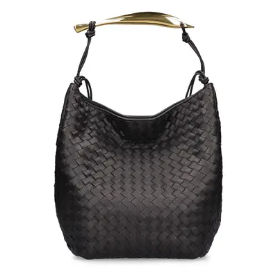 Bottega Veneta | Men Sardine Hobo Leather Shoulder Bag Black