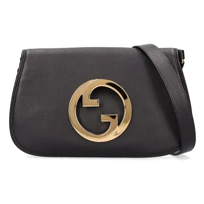 Gucci | Women Blondie Leather Shoulder Bag Black