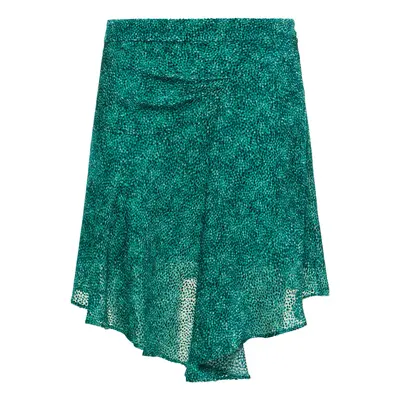 Isabel Marant | Women Selena Printed Viscose & Silk Mini Dress Green