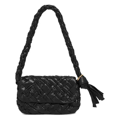 Bottega Veneta | Women Kalimero Città Leather Shoulder Bag Black
