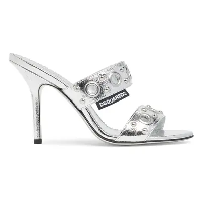 Dsquared2 | Women 110mm Laminated Mule Sandals Silver