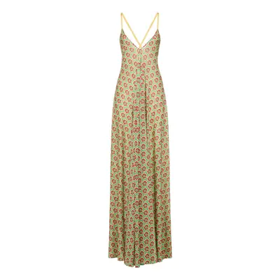 Etro | Women Printed Viscose Long Dress Green/multi