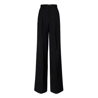 Saint Laurent | Women Wool Blend Pants Black/grey