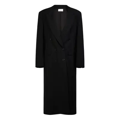 The Row | Women Dennet Wool Long Coat Black