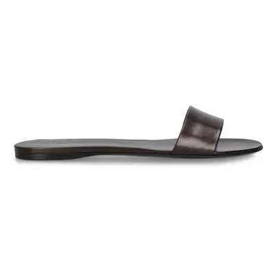 The Row | Women Combo Leather Slides Brown
