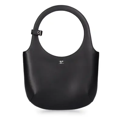 Courreges | Women Holy Leather Top Handle Bag Black