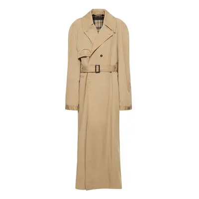 Deconstructed Maxi Cotton Trench Coat