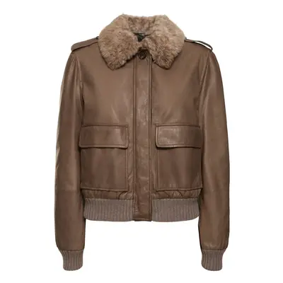 Leather Jacket W/ Furry Collar