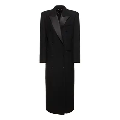 Wool Gabardine Double Breast Long Coat