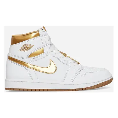 Women s Air Jordan Retro High OG Sneakers White / Metallic Gold