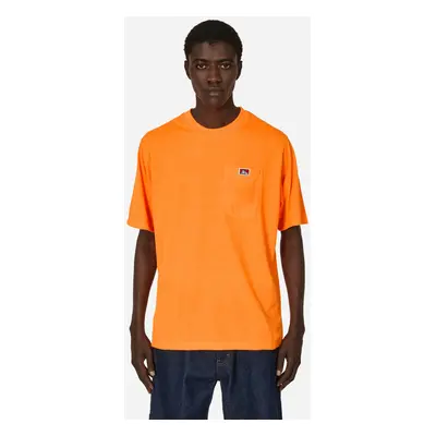 Heavy Duty Classic Label Pocket T-Shirt Orange