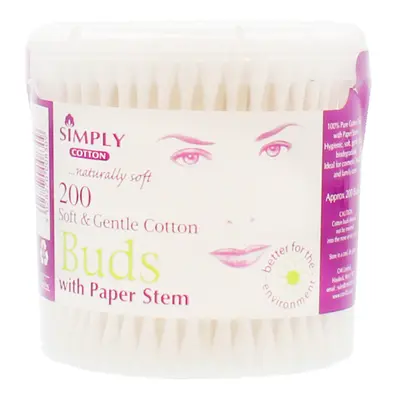 Simply Cotton Soft & Gentle Buds - 200 PCS