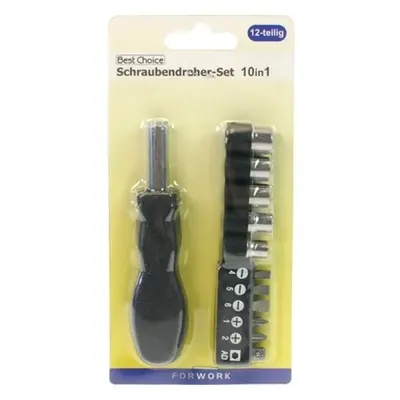 Best Choice Screwdriver + 11 Bit-plugs