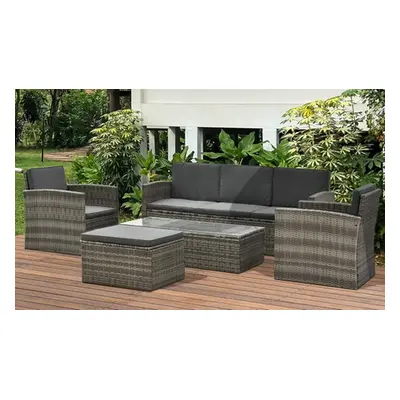 Outsunny Outdoor Rattan Garden Furniture Set