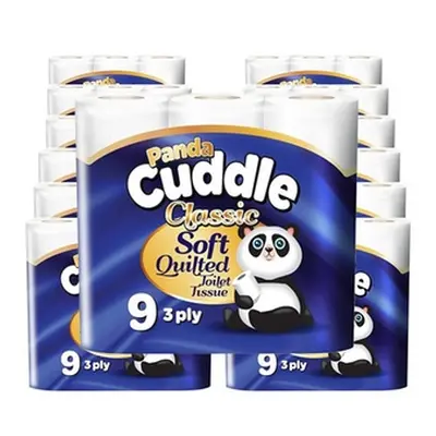 Bulk Buy - Up To Rolls of Panda Cuddle Classic Quilted Toilet Roll, Rolls