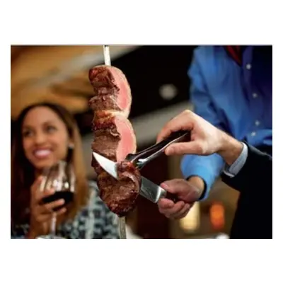 For 1, All you can eat Rodizio Meat Dinner incl. Salad Bar with Glass of Wine