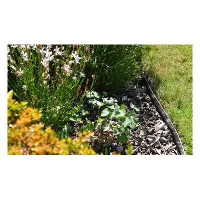 Pack of Four Heavy Duty Metal Garden Edging, Grey Silver