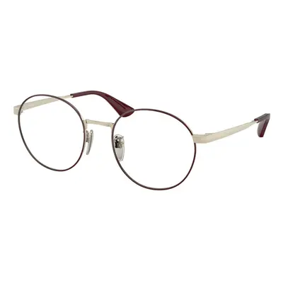 Prada PR 50ZVD Asian Fit 09P1O1 Women's Eyeglasses Burgundy Size (Frame Only) - Blue Light Block