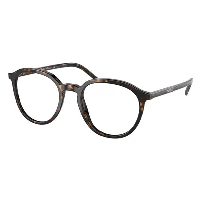 Prada PR 12YVF Asian Fit 2AU1O1 Men's Eyeglasses Tortoiseshell Size (Frame Only) - Blue Light Bl