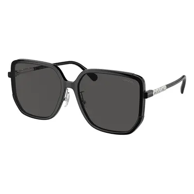 Coach HC8401D CR635 Asian Fit Women's Sunglasses Black Size