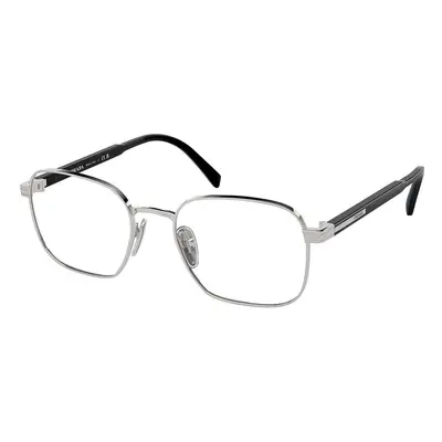 Prada PR A55V 1BC1O1 Men's Eyeglasses Silver Size (Frame Only) - Blue Light Block Available