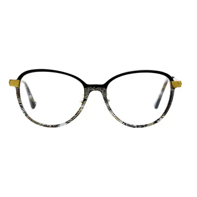 Etnia Barcelona Lhasa.A Asian Fit BKGD Women's Eyeglasses Black Size (Frame Only) - Blue Light B