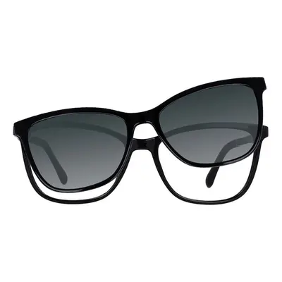 Square Clip-On TR90 Women's Prescription Glasses Online Black Size - Free Lenses - Blue Light Bl