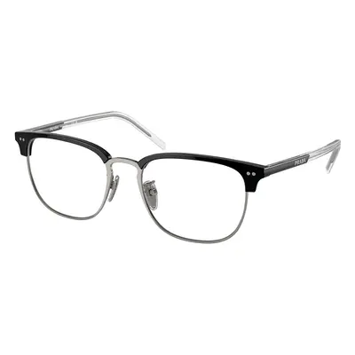 Prada PR 11ZVD Asian Fit YDC1O1 Men's Eyeglasses Black Size (Frame Only) - Blue Light Block Avai