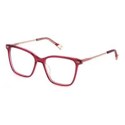 Yalea VYA067 MAYA 0AQS Women's Eyeglasses Red Size (Frame Only) - Blue Light Block Available