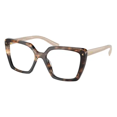 Prada PR 16ZVF Asian Fit 07R1O1 Women's Eyeglasses Tortoiseshell Size (Frame Only) - Blue Light 