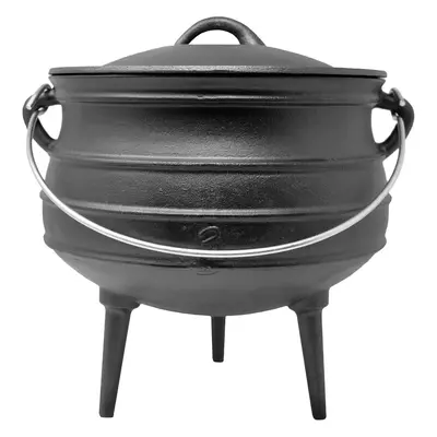 Klarstein Beefalo Potjie Braising Pot Feet Size Cast Iron Round Lid Litres